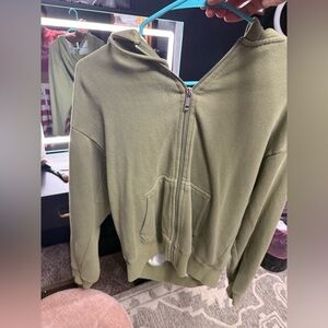 Brandy Melville Army Green Hoodie